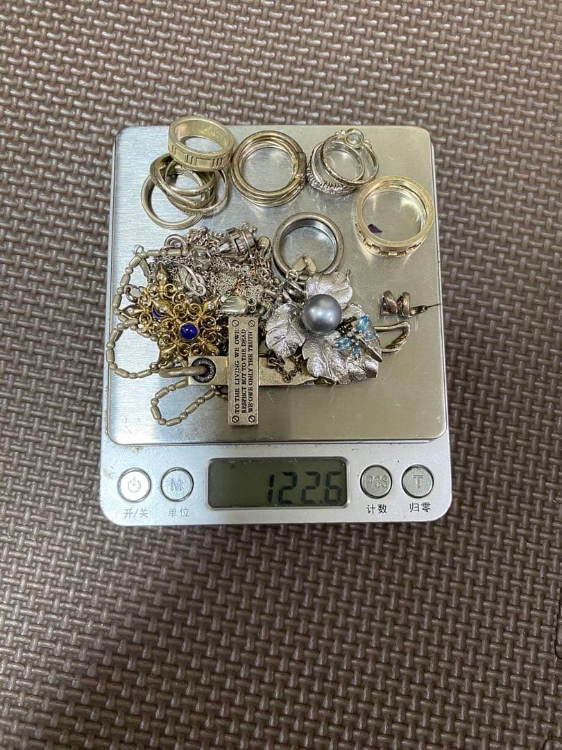 指輪 ネックレス シルバーブレスレット 925やや傷や汚れあり