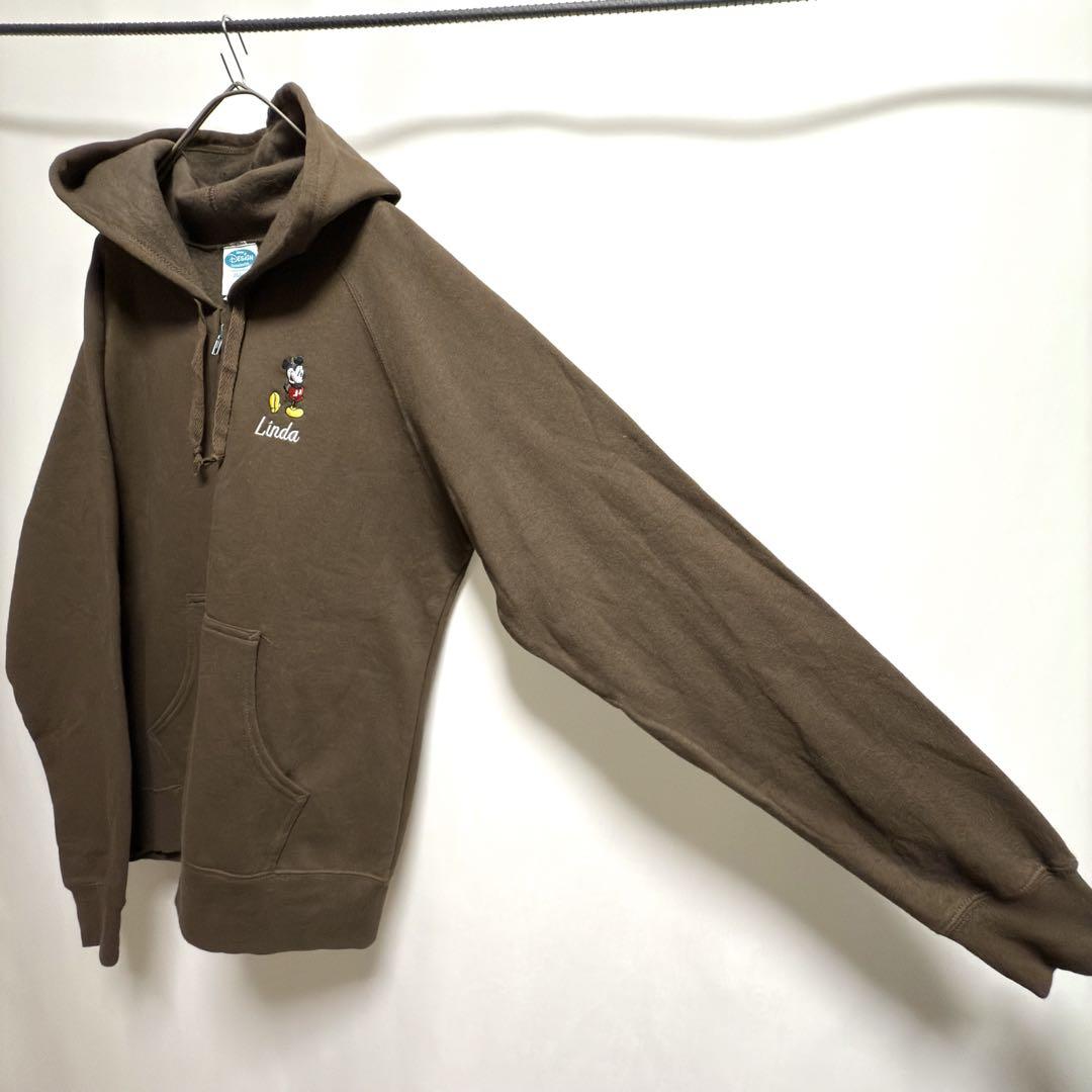 希少Disney Hanes ミッキー　USA製　ディズニー　90's パーカー