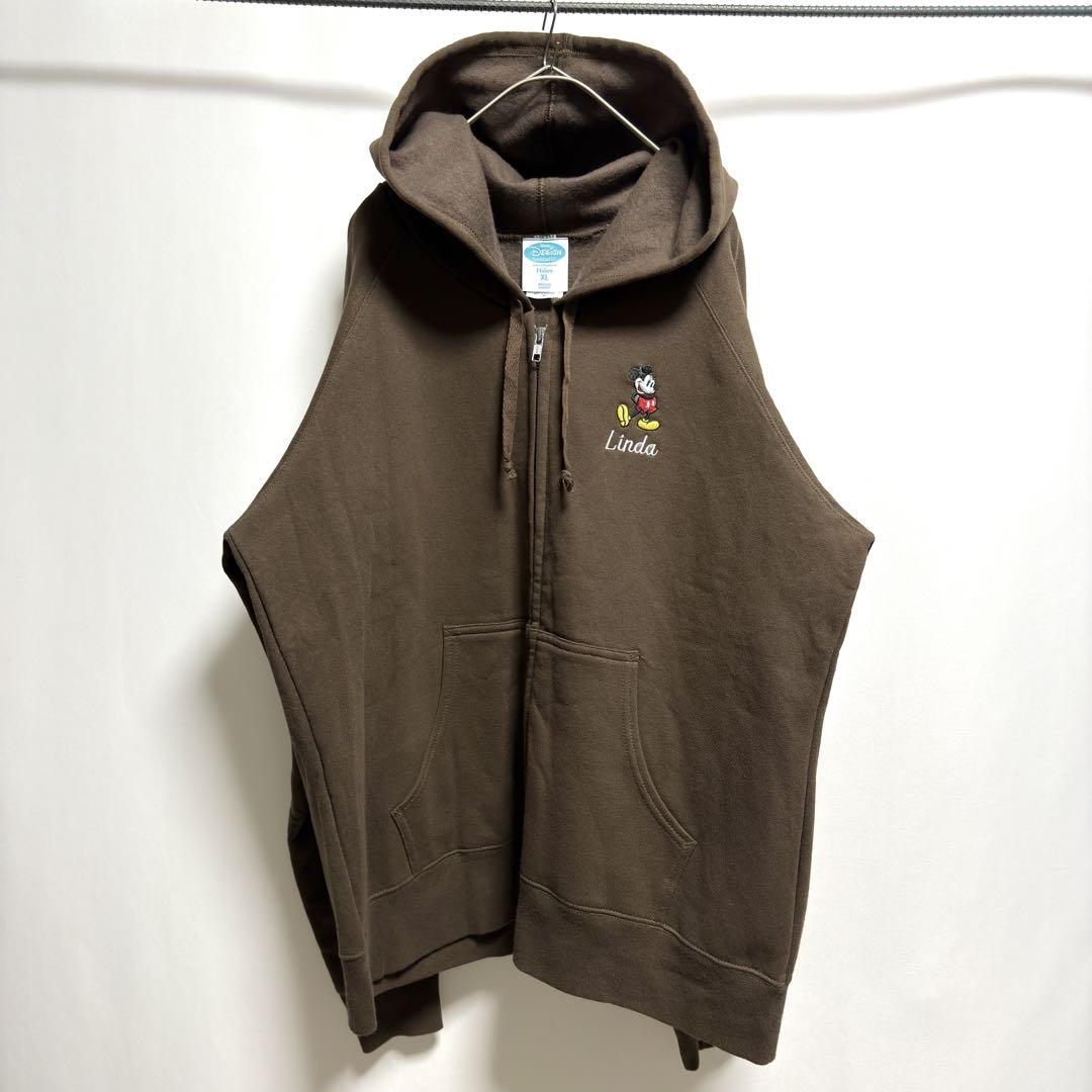 希少Disney Hanes ミッキー　USA製　ディズニー　90's パーカー