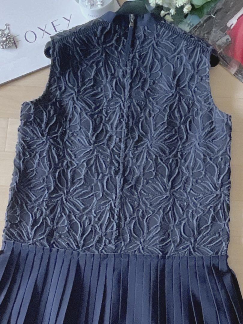 極美品！FOXEY カット刺繍フラワーワンピース 38 Rene foxey