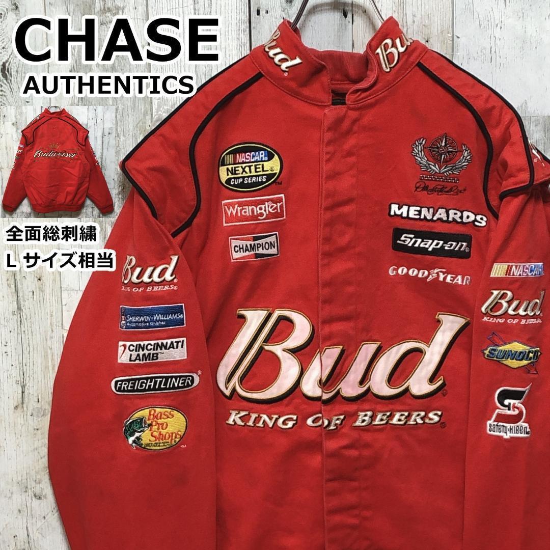CHASE AUTHENTICS バドワイザー レーシングジャケット L 刺繍