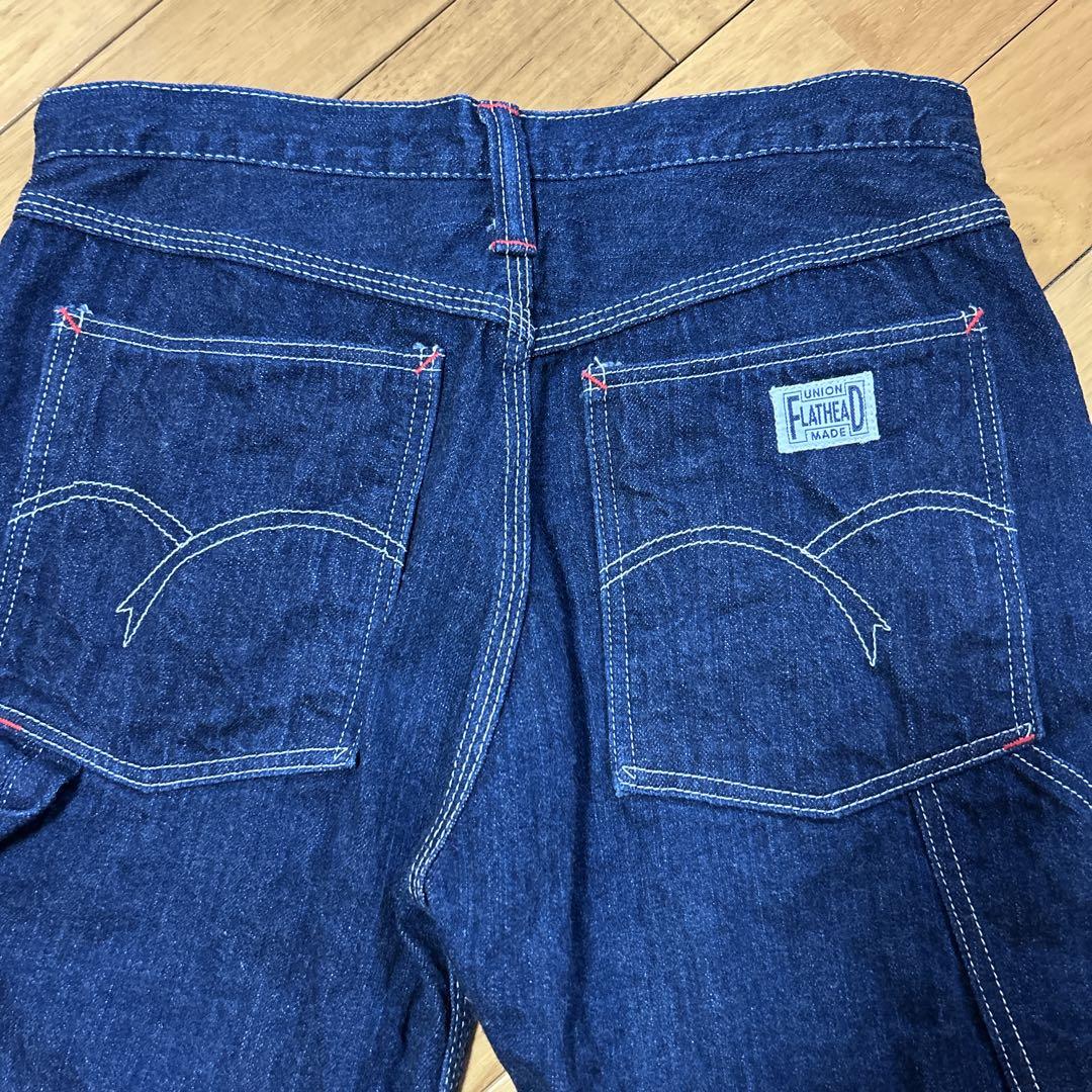 フラットヘッド ハーフデニムパンツ