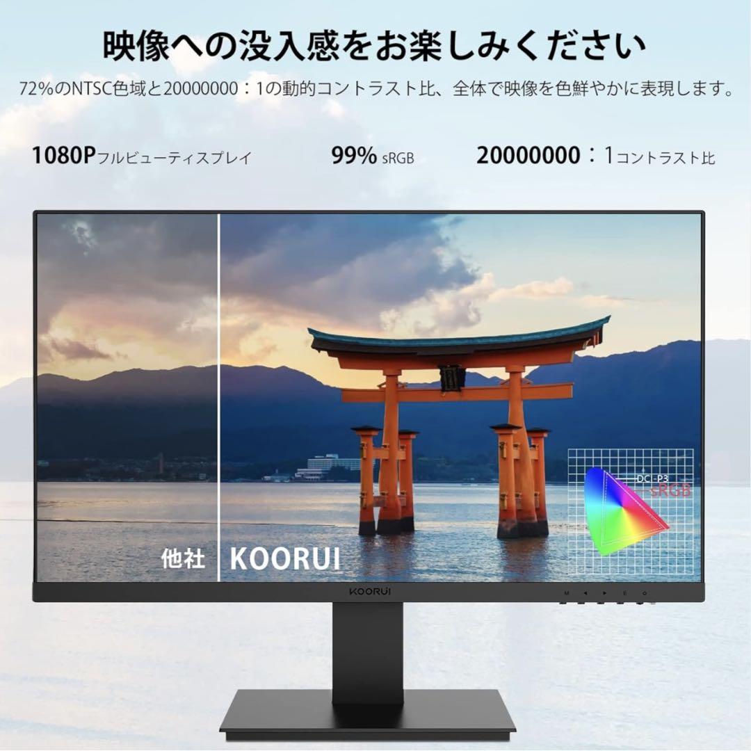 KOORUI 23.8インチ FHD モニター