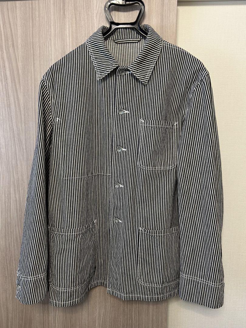 【美品】SHIPS シップス カバーオール ストライプ