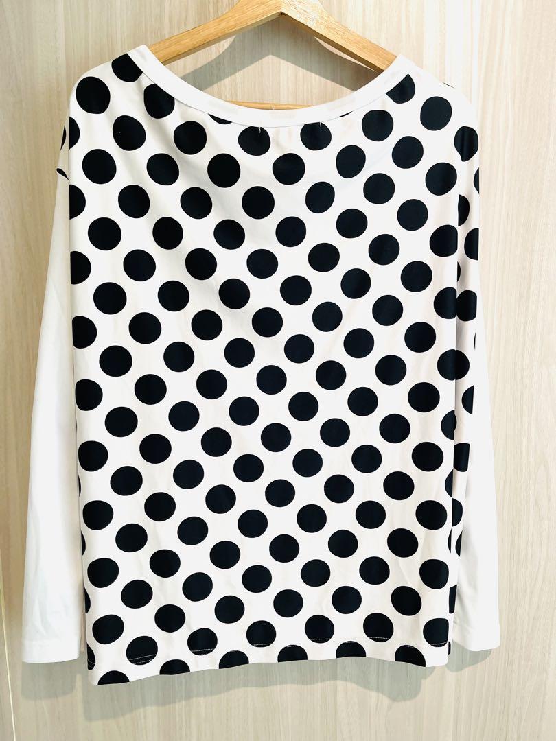 週末セール！COMME des GARCONS ドット柄長袖Tシャツ XS