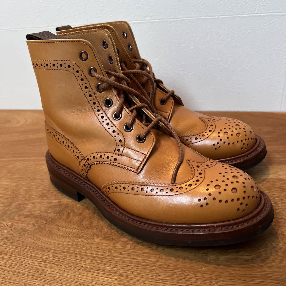 トリッカーズ Tricker\'s ウィングチップ マロン 22.5cm 未使用