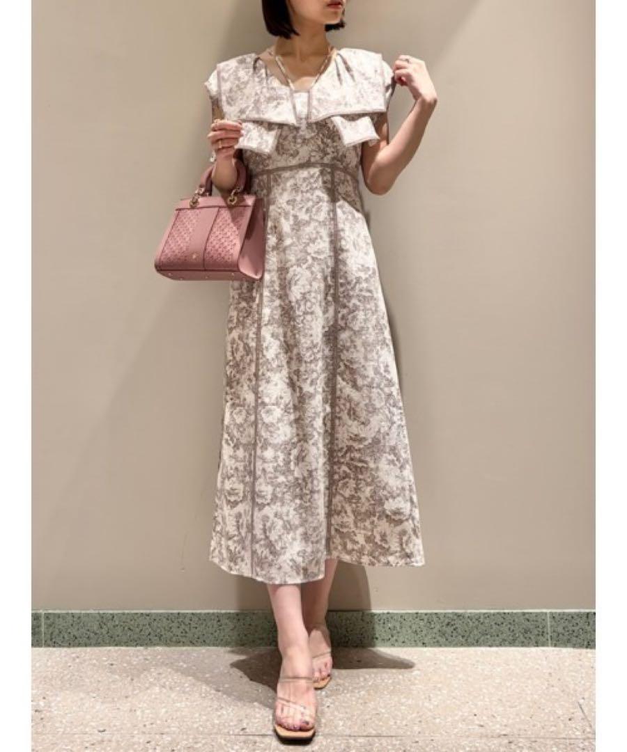 SNIDEL ラッフルカラーワンピース CGRY ラッフルカラーワンピース snidel CGRY
