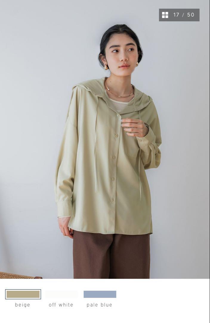 crewre online shop / フルダルスパンフードシャツ
