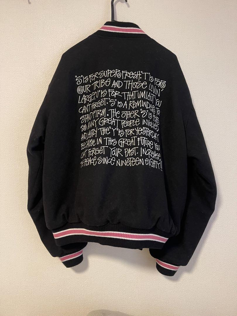 Stussy スタジャン XL ブラック