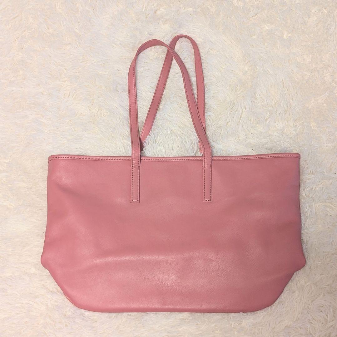 ✨新品✨ビジネスレザーファクトリー 舟形トートバッグ ピンク