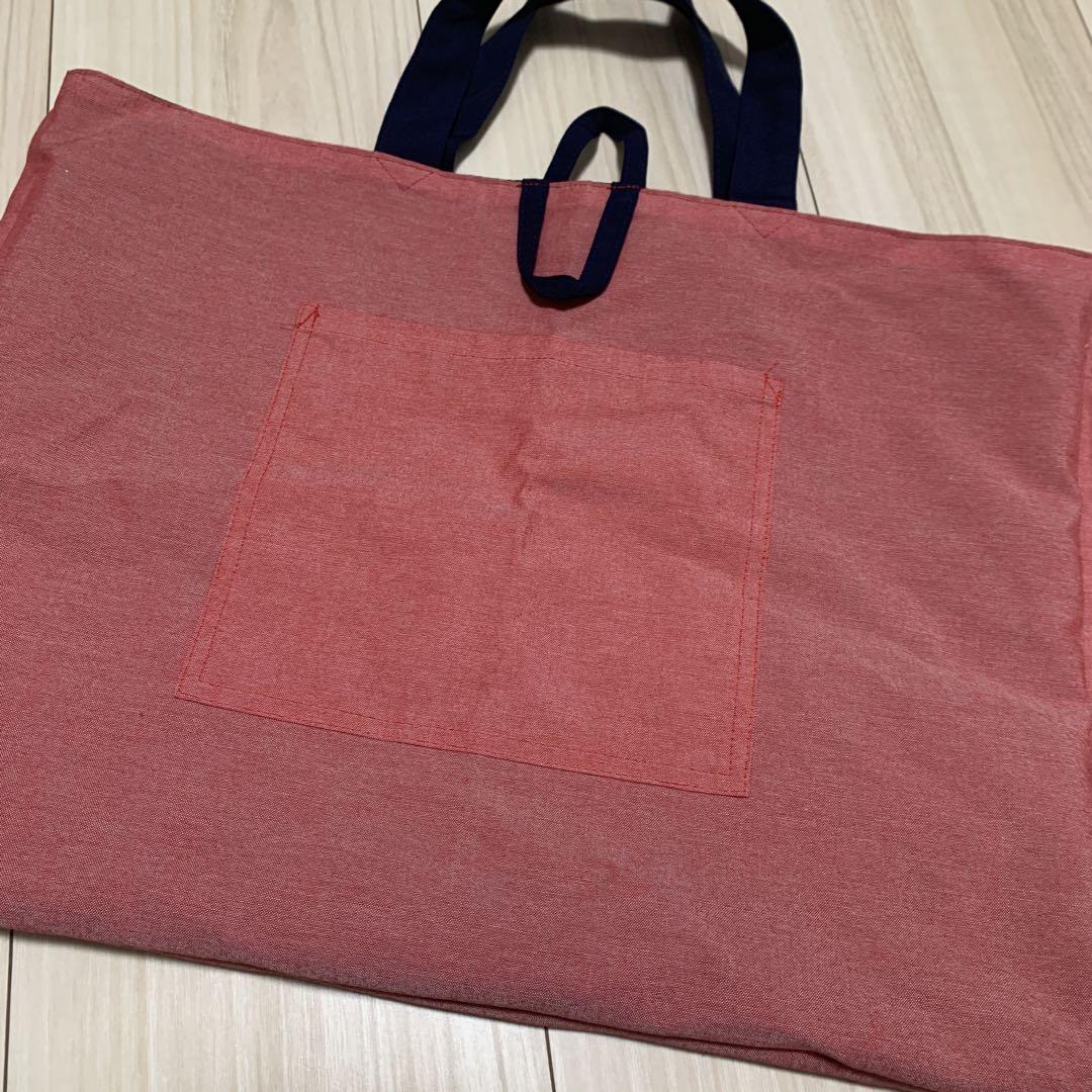 ほぼ未使用品　ファミリア　レッスンバッグ　りんご
