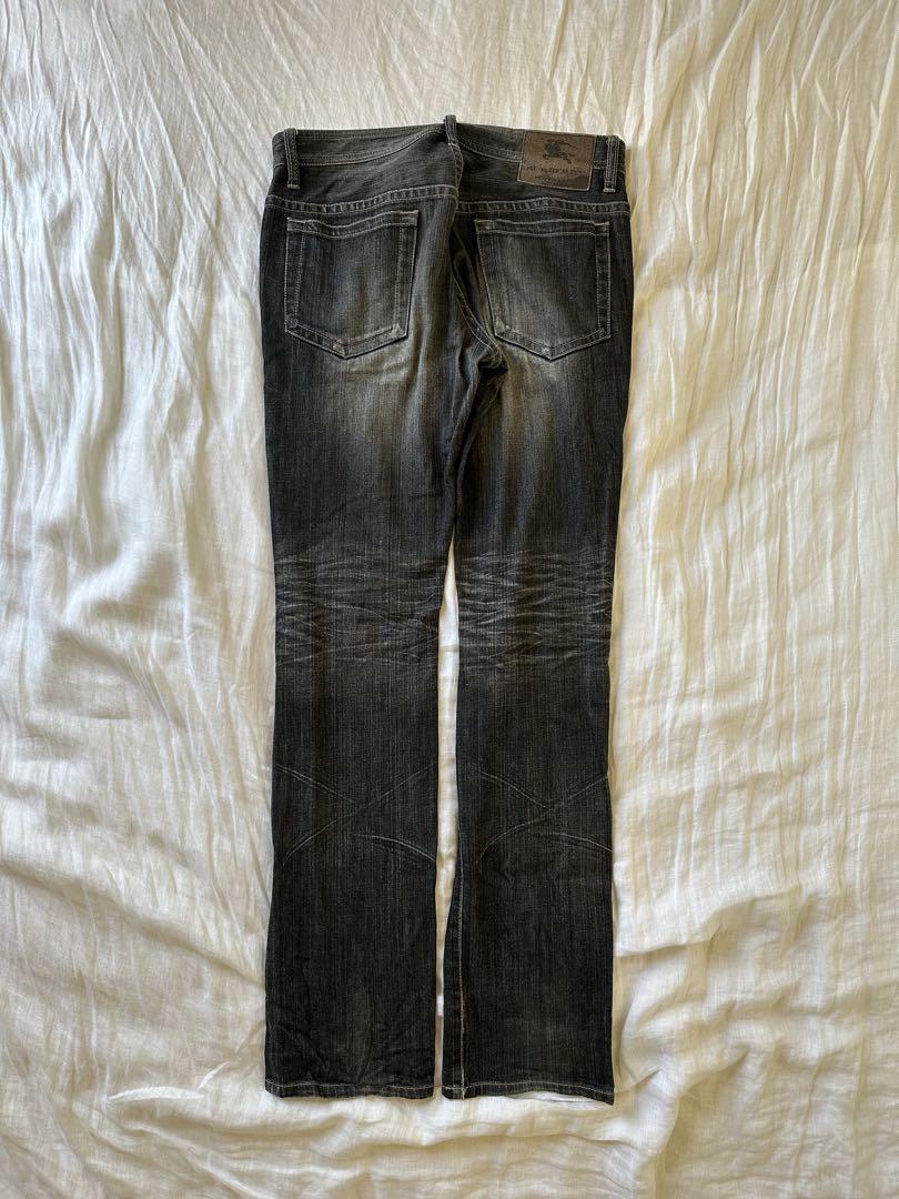 パンツ BURBERRY fade black denim