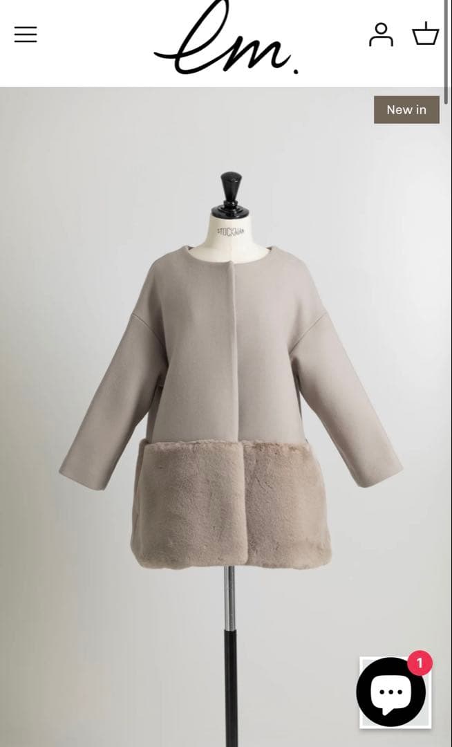 ANAYI フェイクミンクファーブルゾン ANAYI アナイ 24AW フェイク