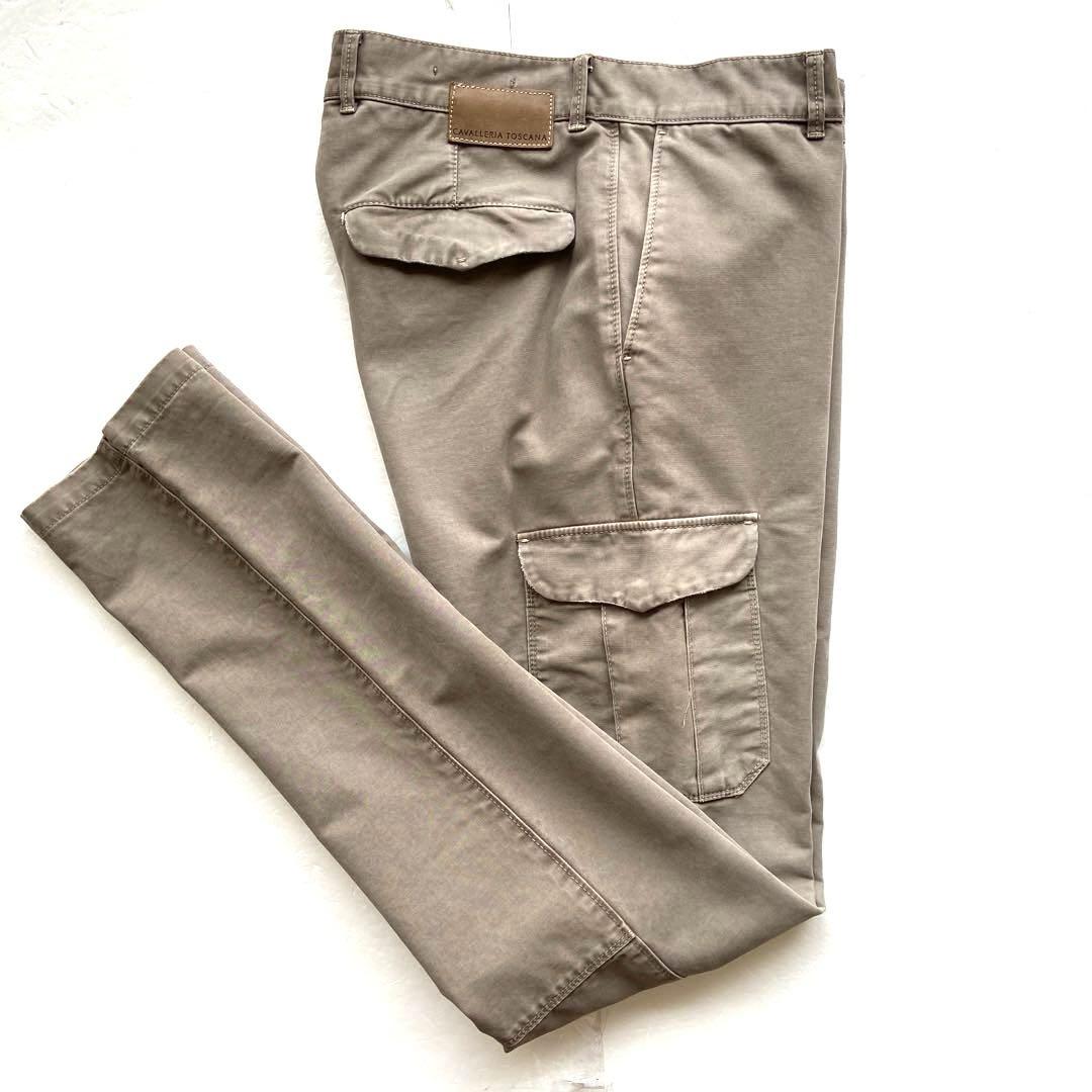 美品　イタリア製　Cavalleria Toscana 製品洗い　カーゴパンツ