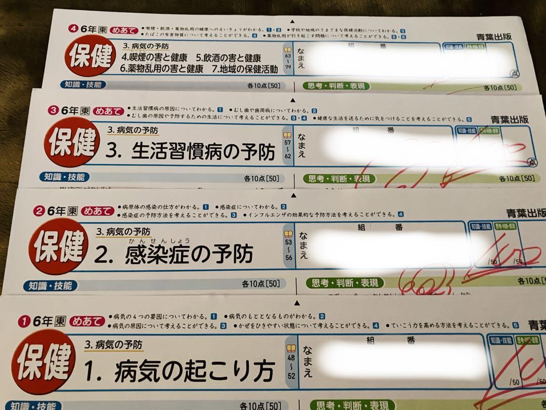 【専用】最新版　カラーテスト　小6 家庭、保健、国語