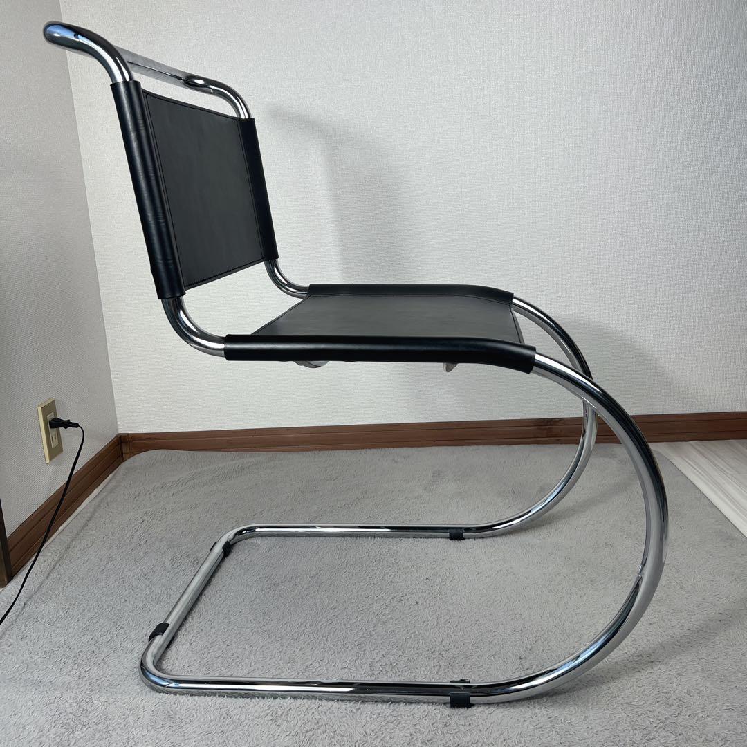 バウハウス風カンチレバーチェア ブラックレザー バウハウス風カンチレバーチェア ブラックレザー