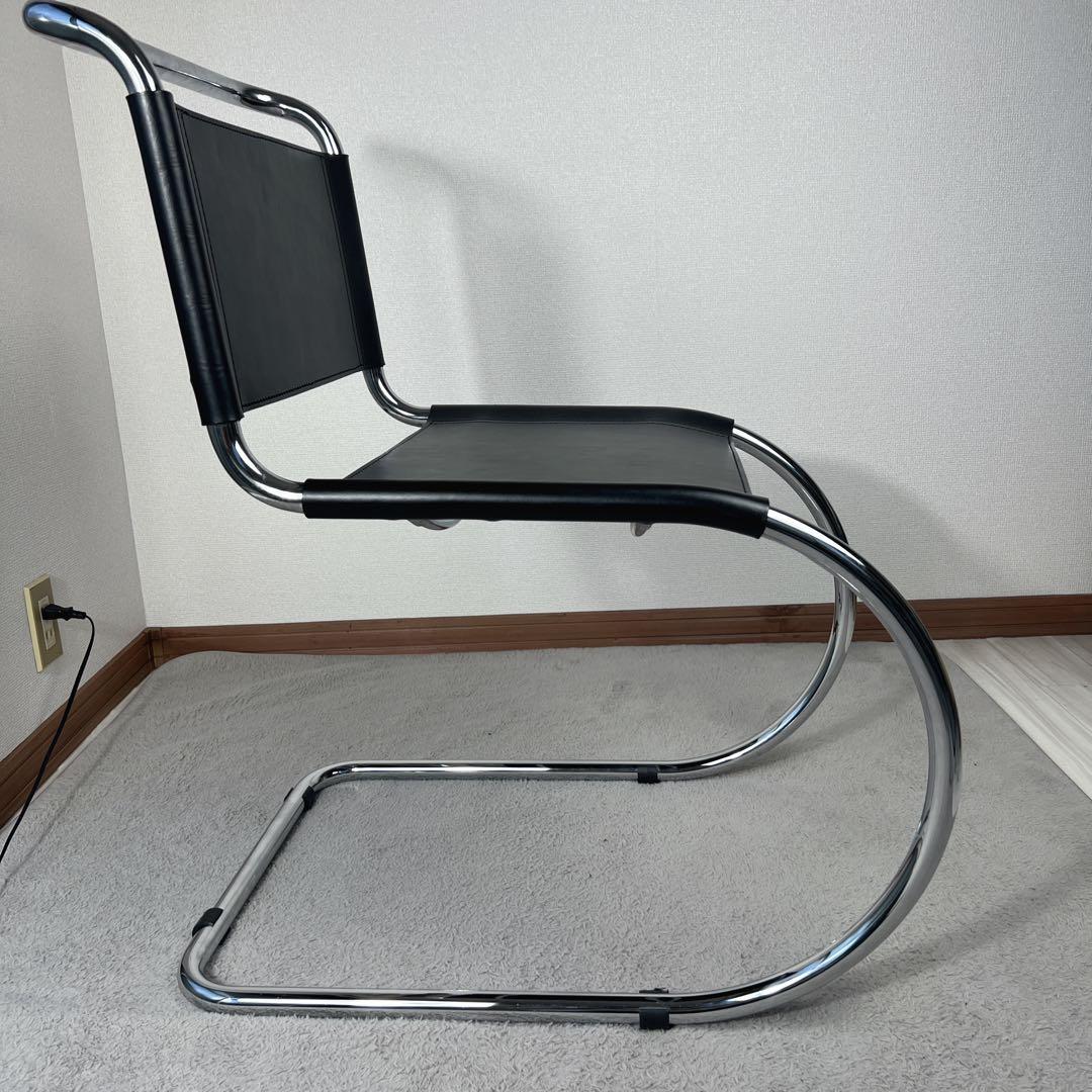 バウハウス風カンチレバーチェア ブラックレザー バウハウス風カンチレバーチェア ブラックレザー