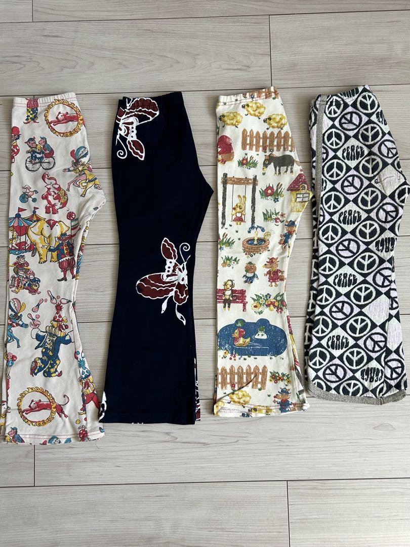 ⑦中古　110〜120４枚セット ウエストゴムパンツ、保育園パンツ、ブーフーウー