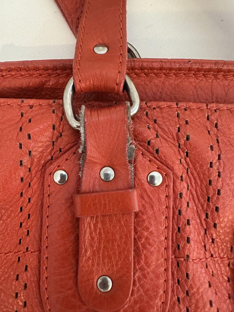 Chloe/ クロエ メッシュ トートバッグ オレンジ