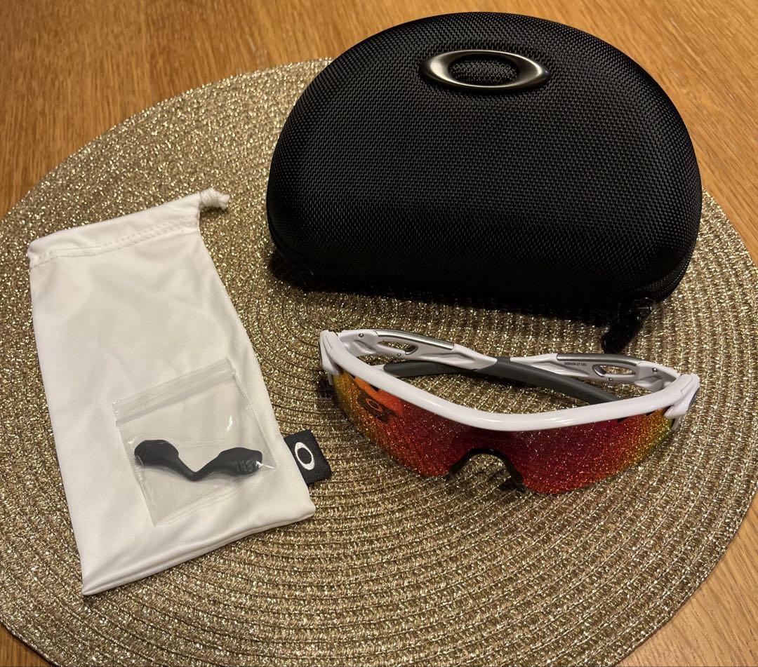 Oakley スポーツサングラス ホワイトフレーム