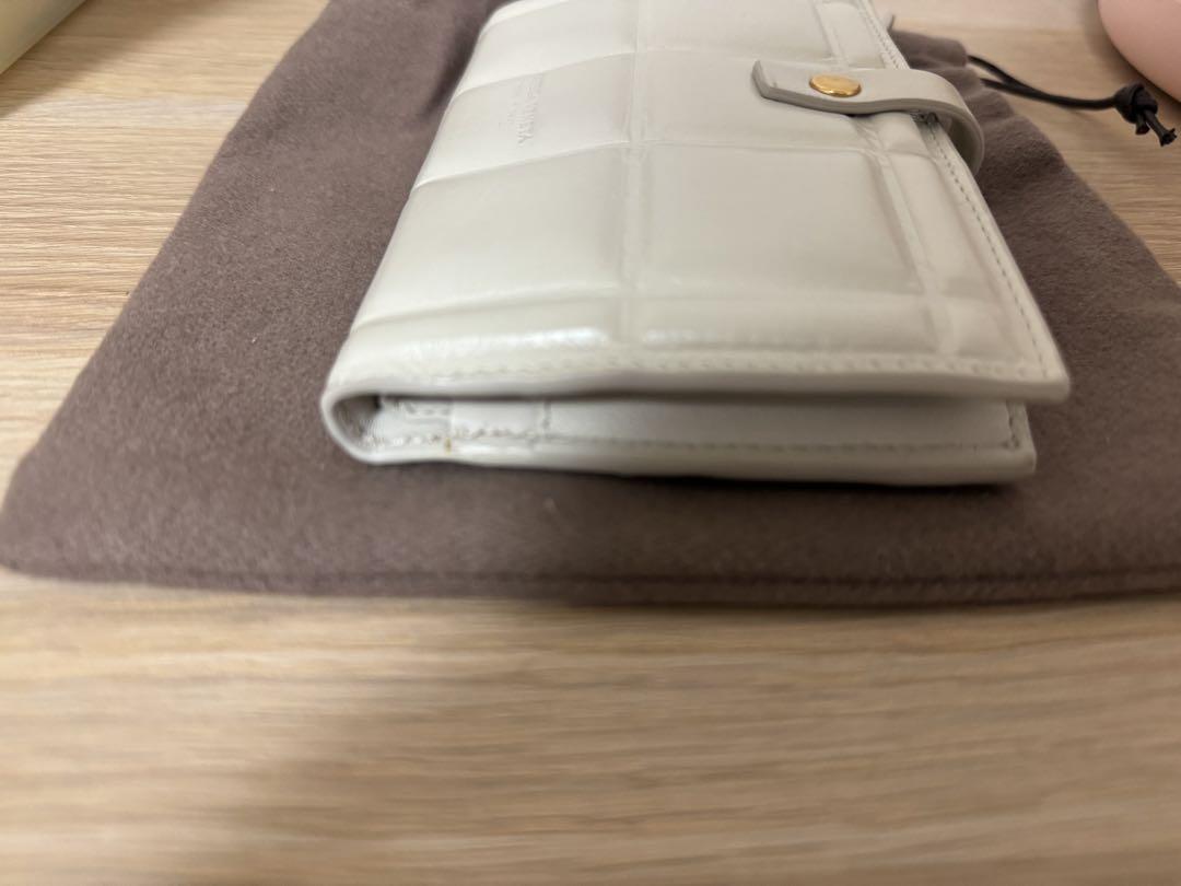 BOTTEGA VENETA 財布 二つ折り オフホワイト ボッテガヴェネタ