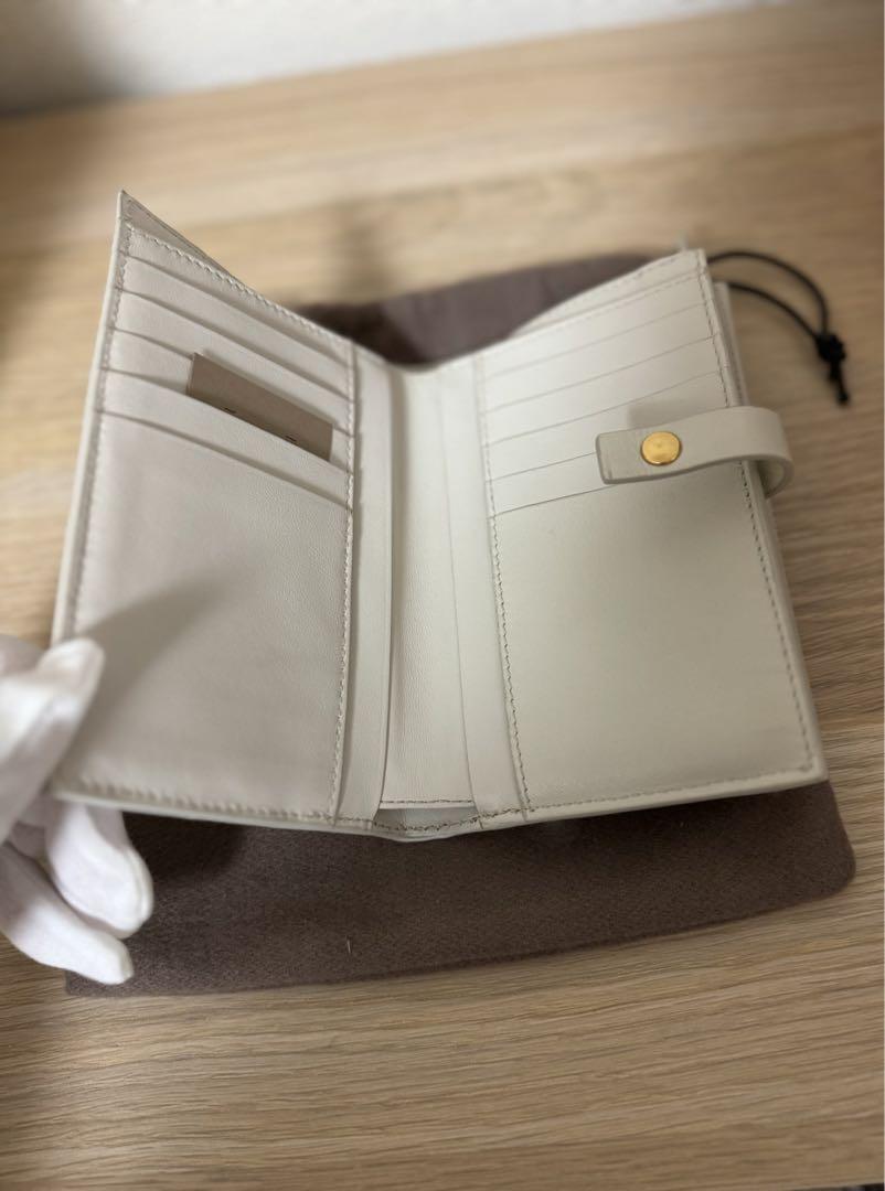 BOTTEGA VENETA 財布 二つ折り オフホワイト ボッテガヴェネタ