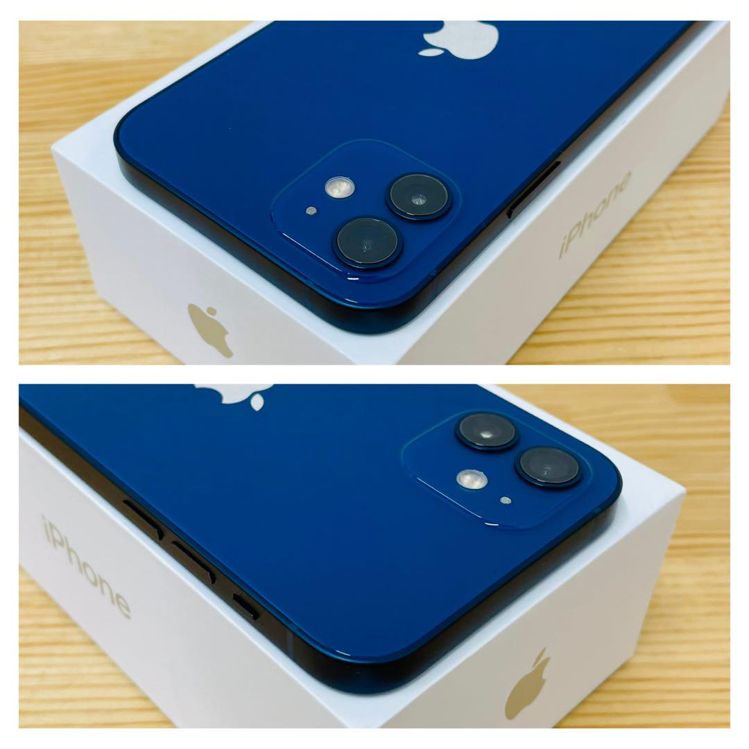 A 100% iPhone 12 ブルー　128 GB SIMフリー　本体 A 100% iPhone 12 ブルー 128 GB SIMフリー 本体 - メルカリ