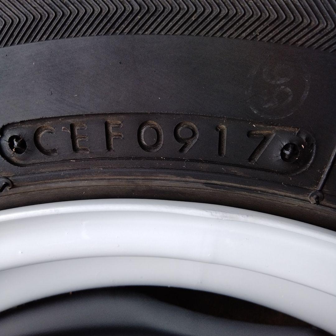 12インチスチールホイール(鉄チン)&中古夏タイヤ 145R12 6PRY