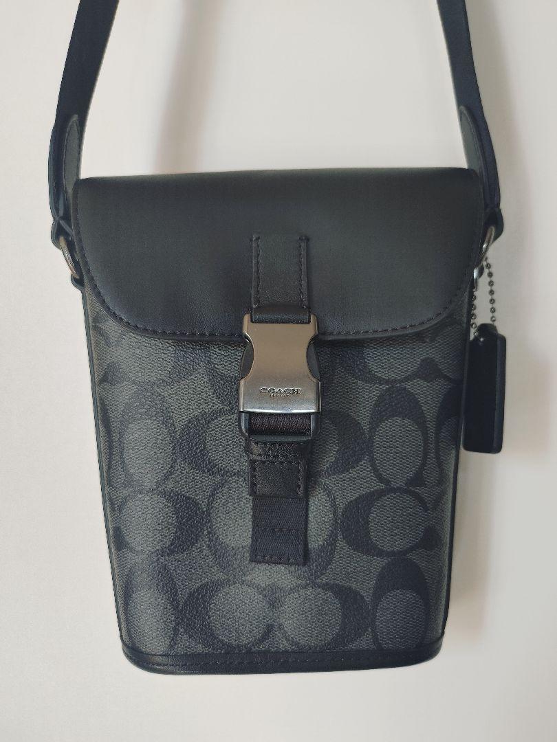 ▲美品 コーチ ショルダーバッグ トラック スモール フラップ クロスボディ ☆美品！コーチ COACH トラック スモール フラップ ショルダー