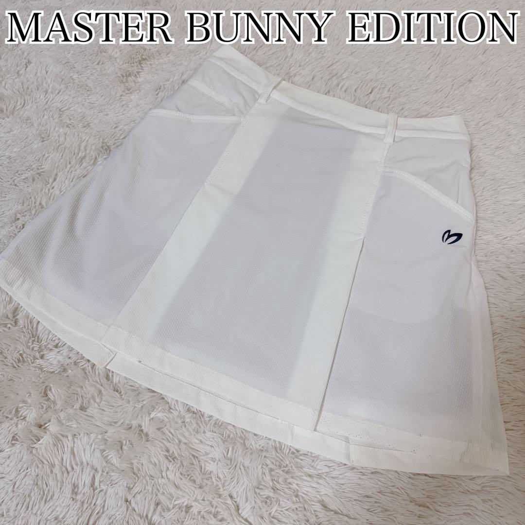 MASTER BUNNY ホワイト プリーツスカート　0 MASTER BUNNY EDITION ゴルフ ホワイトスカート - メルカリ
