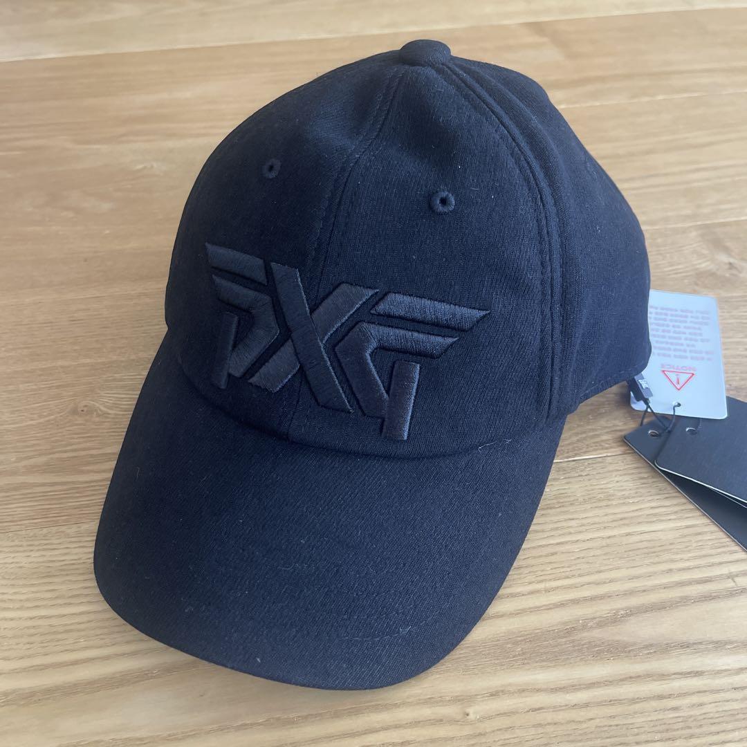 PXG ブラックキャップ ロゴ刺繍