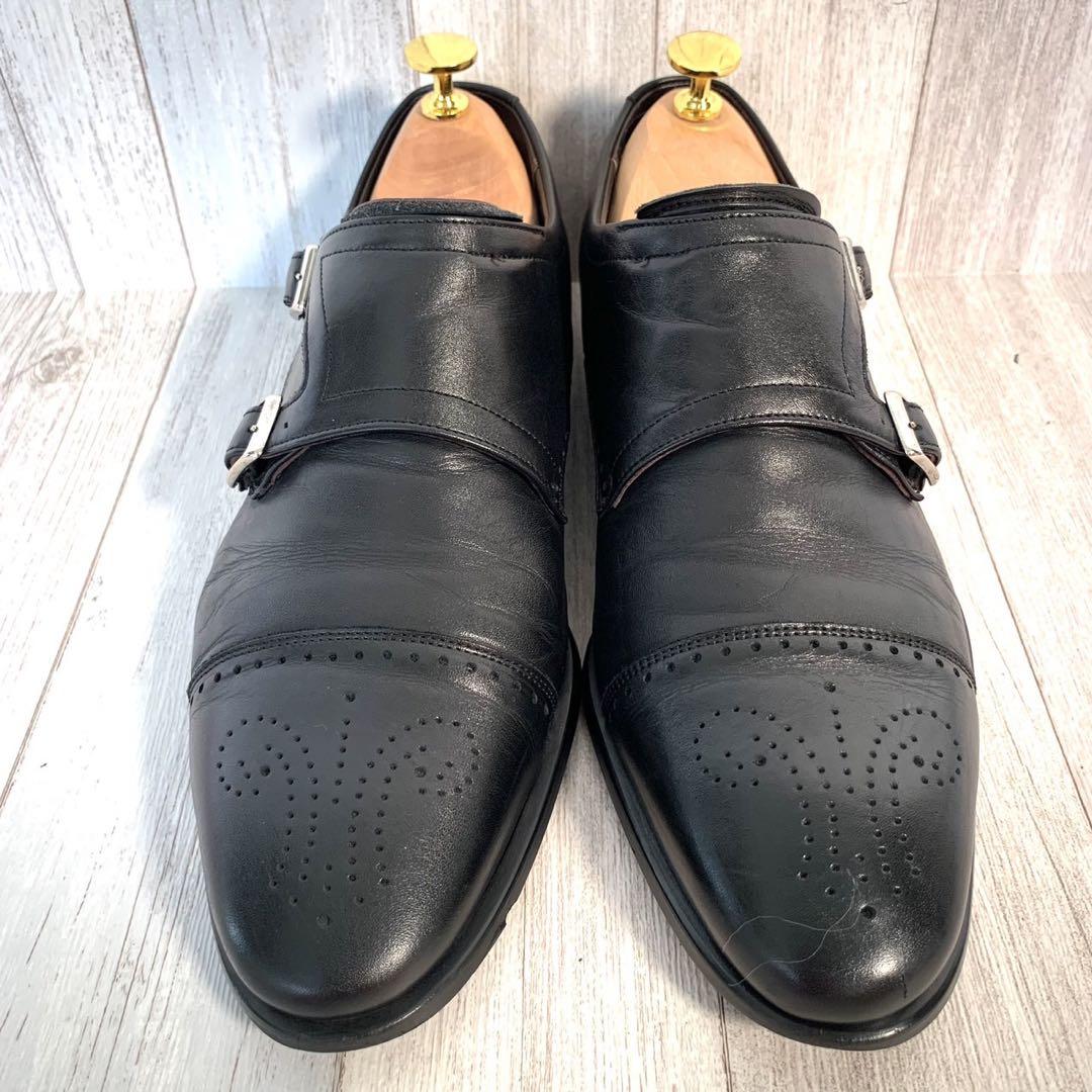 【未使用・美品】REGAL リーガル ダブルモンク 黒 23.5 24.5 未使用・美品】REGAL リーガル ダブルモンク 黒 23.5 24.5