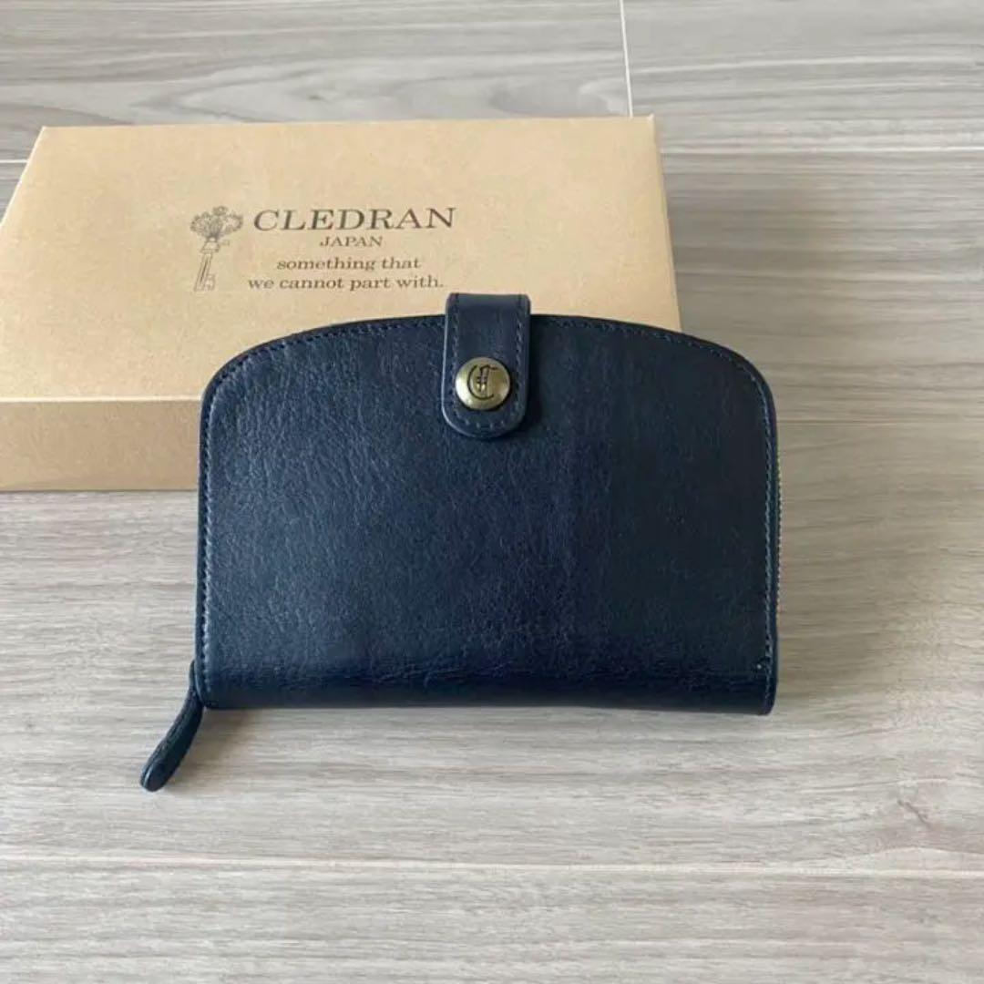 CLEDRAN カウレザー二つ折りウォレット
