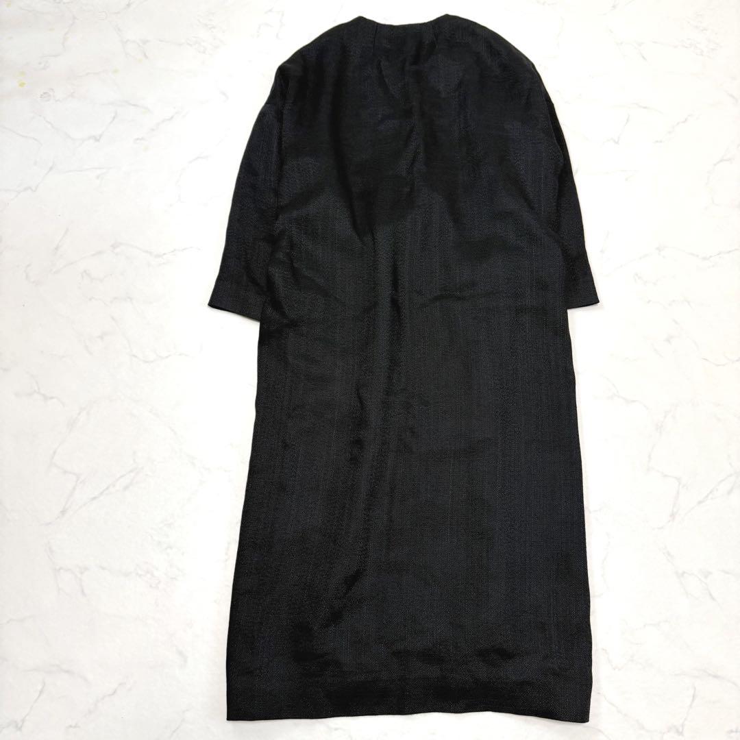 Deuxieme Classe VASINOオーバーコートノーカラーガウンコート