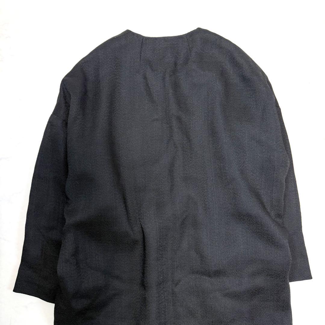 Deuxieme Classe VASINOオーバーコートノーカラーガウンコート