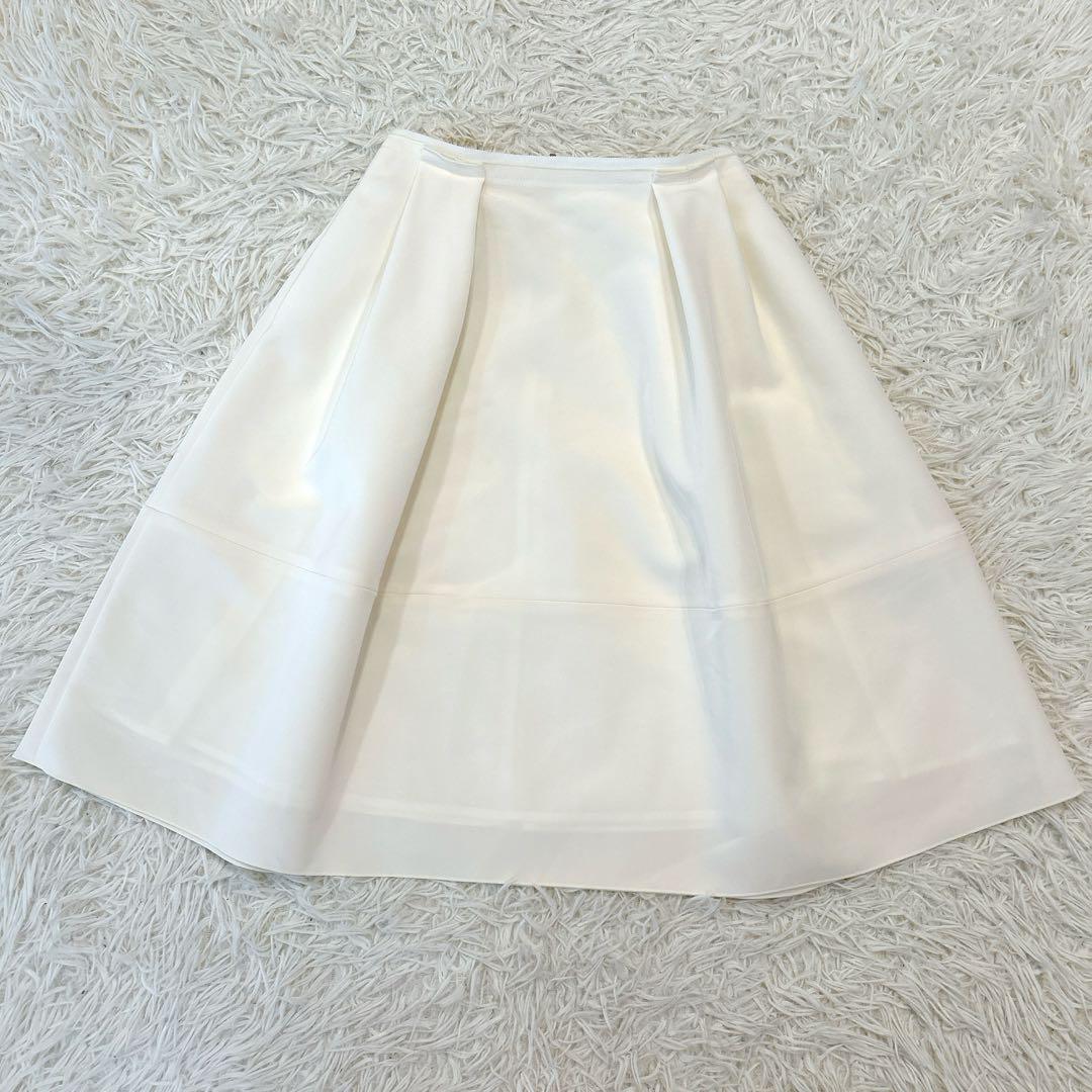 foxey new york バロンスカート　白　サイズ40 美品☆フォクシーニューヨーク バロンスカート ホワイト サイズ