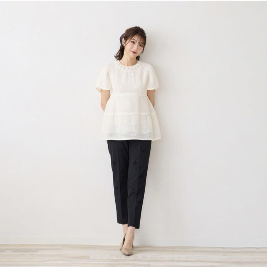 with M-StyleLuxe|フェザーブラウス