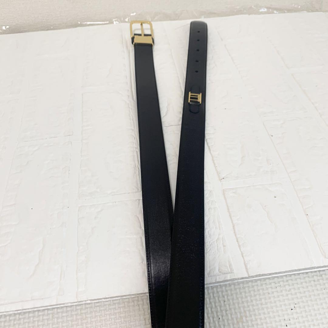 極美品　dunhill ダンヒル ベルト　ブラック　ゴールド