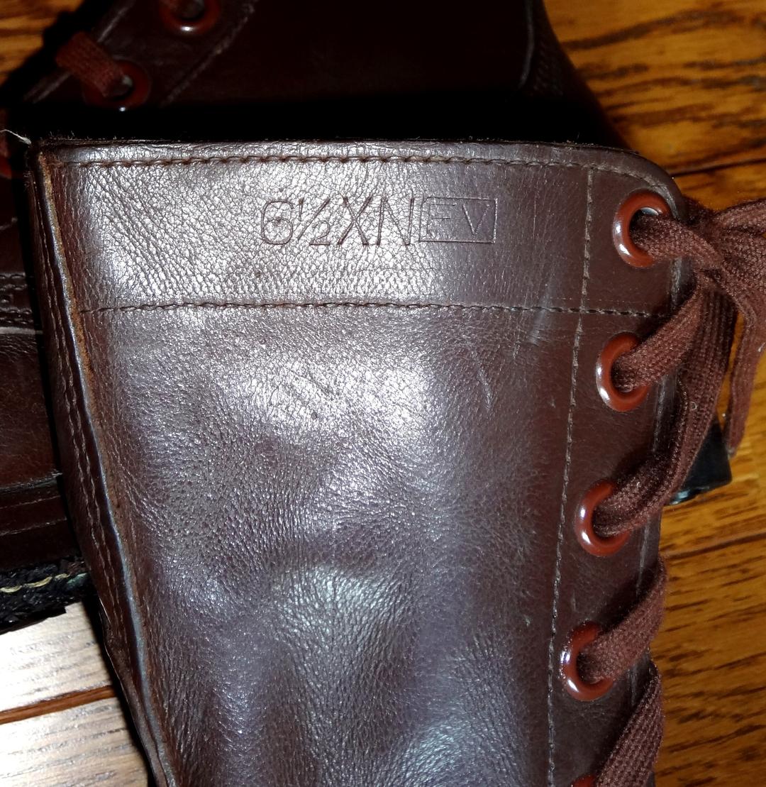 デッドストック　50年代　コンバットブーツ　M-1948　6.5XN　ラセット
