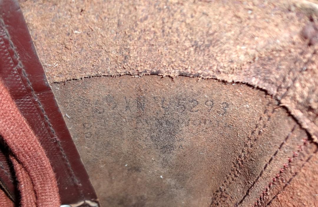 デッドストック　50年代　コンバットブーツ　M-1948　6.5XN　ラセット