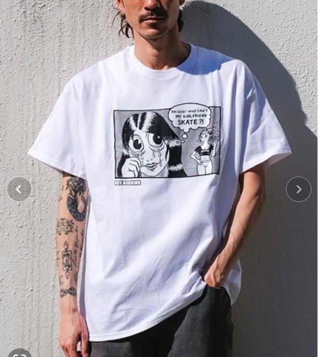 新品　25年春夏　スラッシャーｘトイマシーン　ガールフレンド　Tシャツ　白　L