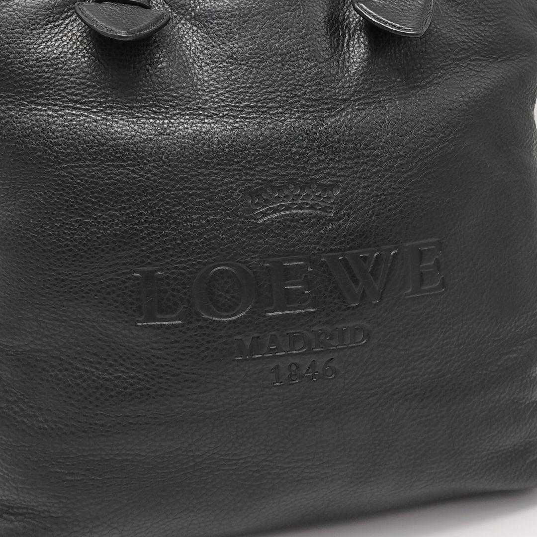 極美品✨ロエベ　2wayバッグ　レザー　ブラック　黒