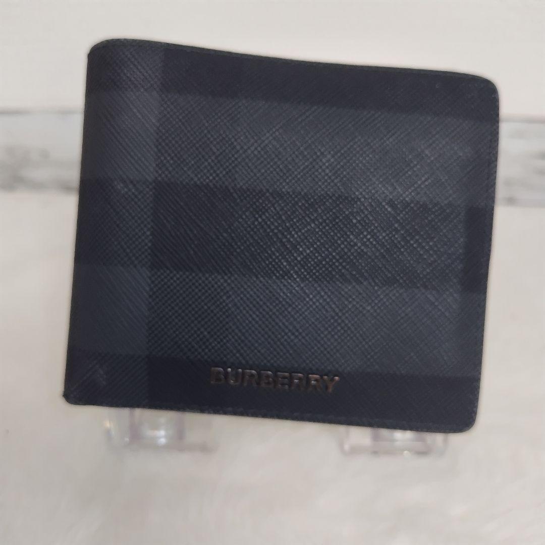 ✨美品✨バーバリー 二つ折り財布 ロンドンチェック 付属品完備
