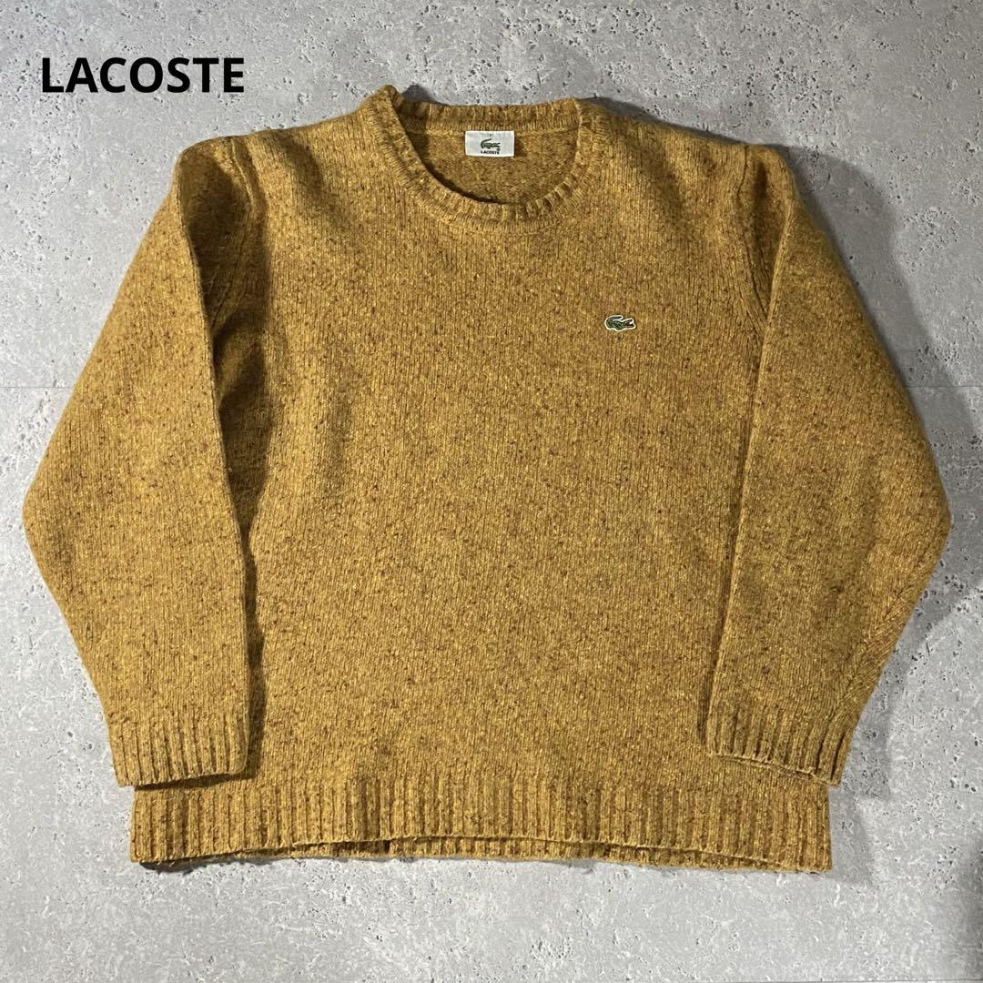 LACOSTE ラコステ ウールマーク ネップ 肉厚ニットセーター Y2K