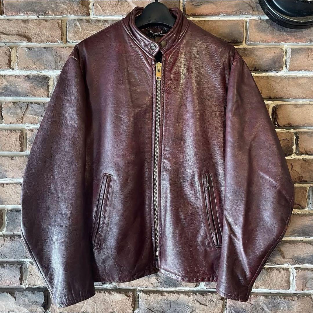 70s leather jacket レザージャケット デカタロン