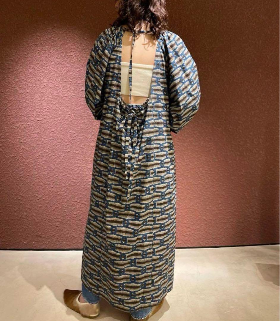 極美品✳︎6 ROKU COTTON BATIK DRESS ワンピースΩ