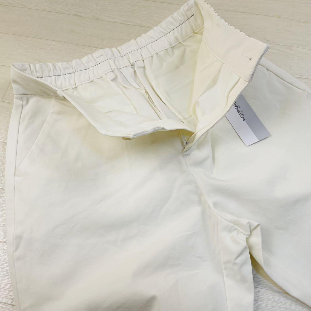 新品23区ゴルフMサイズ 23Fondationライン綺麗 ストレッチパンツ
