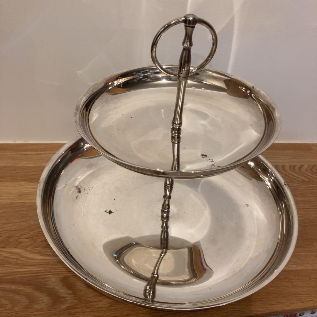 ケーキスタンド23.3cm-15.8cm2段