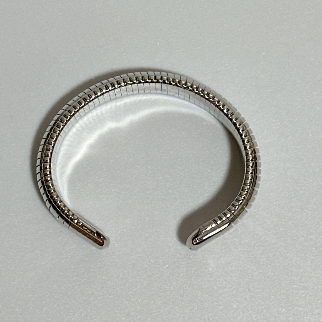 美品 orgone オルゴンリング バングル ブレスレット シルバー系 施術用 美品 orgone オルゴンリング バングル ブレスレット シルバー系