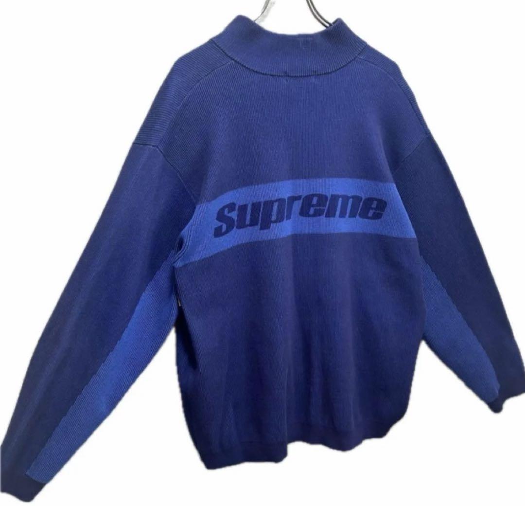 美品　Supreme セーター XL ネイビー/ブルー